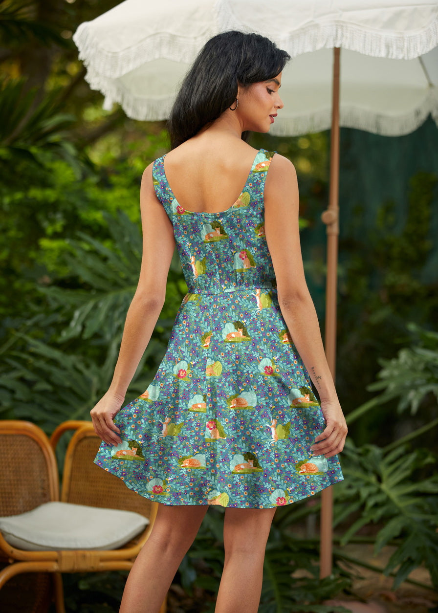 Cats Skater Dress