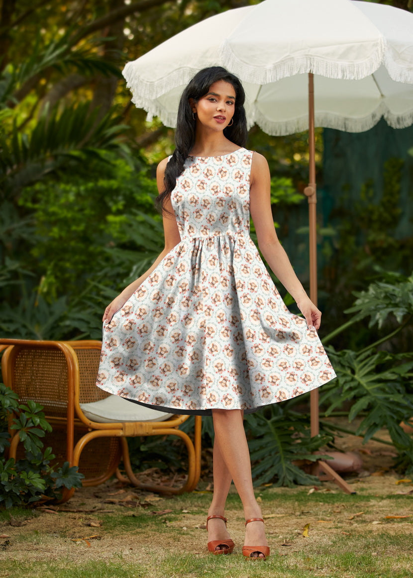Till the Cows Come Home Vintage Dress
