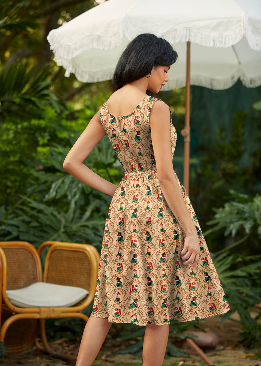Woodland Scout Fit & Flare Dress