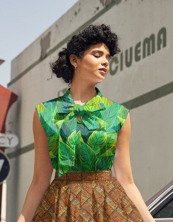 Leaves Bow Top