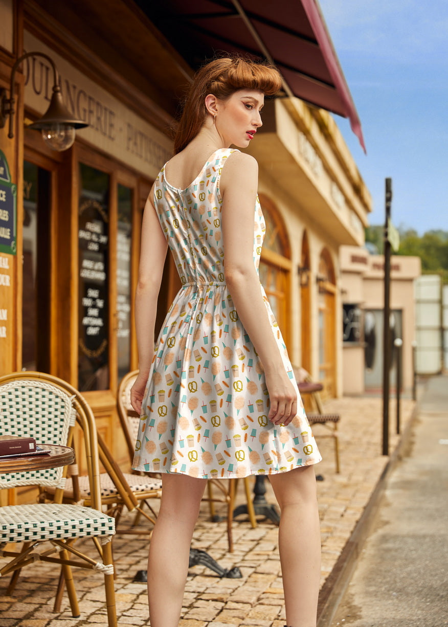 Snacks Shorter Length Fit & Flare Dress