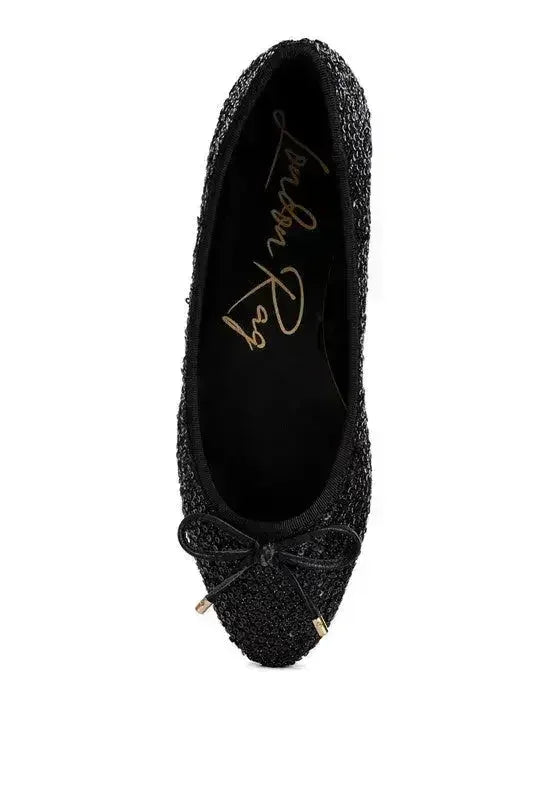 Sequin Ballet Flats - Glam Comfort Shoes | Femstylo