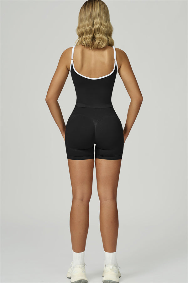 The Prime Line Crop Top Shorts 2-Piece Set