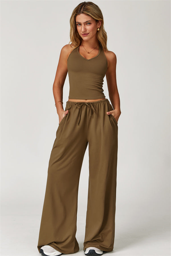 The Sprint Halter Tank Top Sweatpants 2-Piece Set