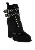 Punk Harness Boots - Studded High Heel Boots | Femstylo