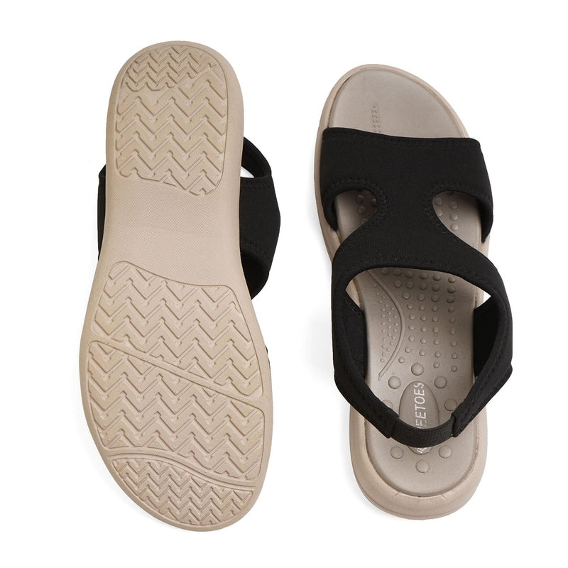 Aria - Black Casual Sandals