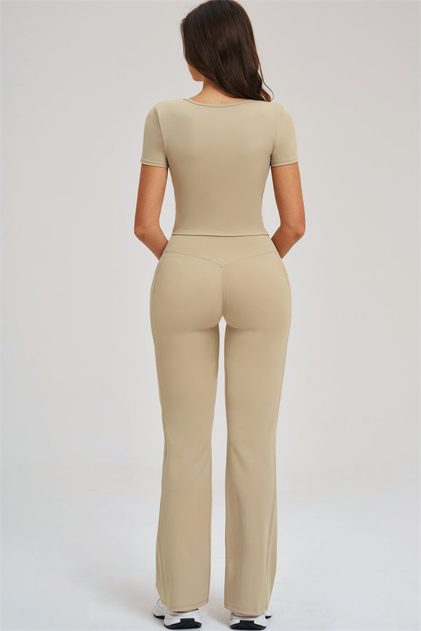 The Sizzle T-shirt Flared Leggings 2-Piece Set