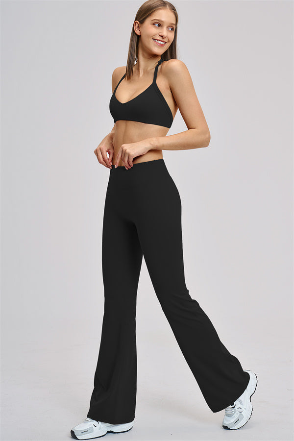The Zestful Sports Bra Flared Leggings 2-Piece Set