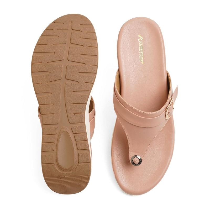Briony - Peach Slip-Ons