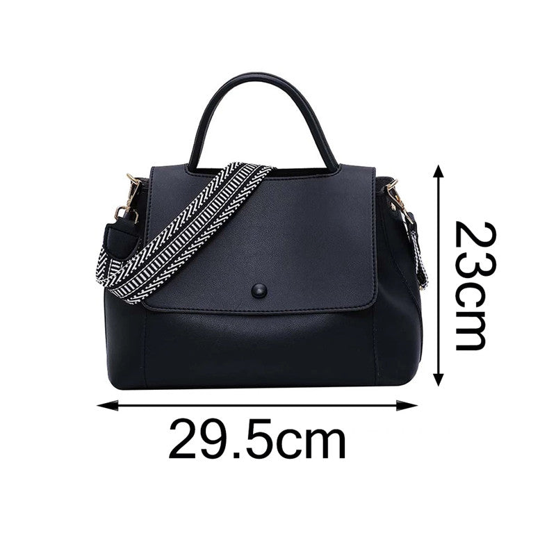 Casual Simple Leather Crossbody Bag For Women And Girls Designer Shoulder Messenger Travel Bag For Ladies