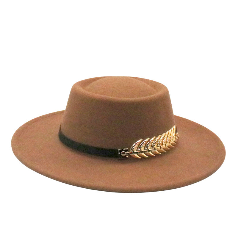 Autumn Winter Women Men  Vintage Fedora Women's Foldable Short Brim  Floppy Hat Gentleman Elegant Warm Hats Lady Party Luxury Caps Classic Summer Beach Sun Hat