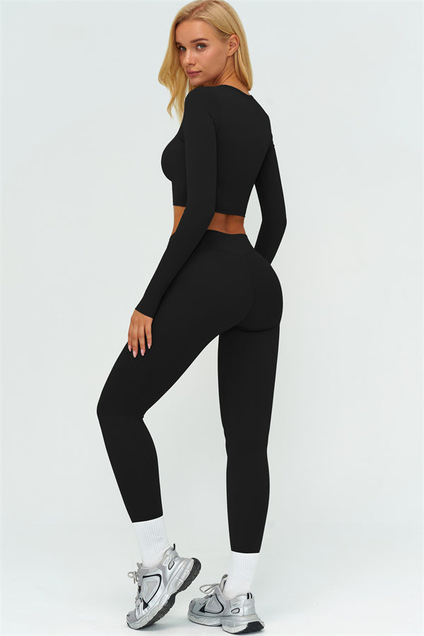The Lushness Long Sleeve Crop top