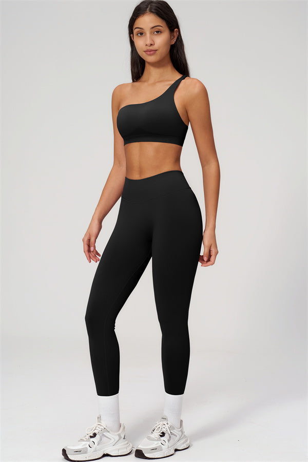 The Empower One-Shoulder Sports Bra