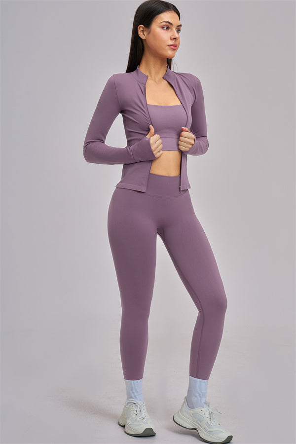 The Vision Jacket Sports Bra Leggings 3-Piece Set