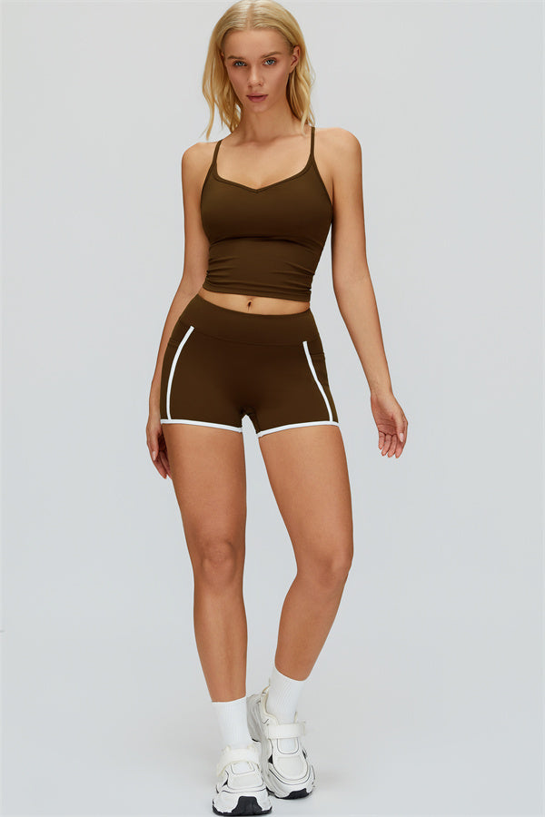 The Whisper Crop Top Shorts 2-Piece Set