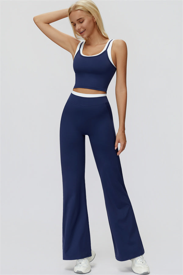The Canyon Crop Tank Flared Leggings 2-Piece Set