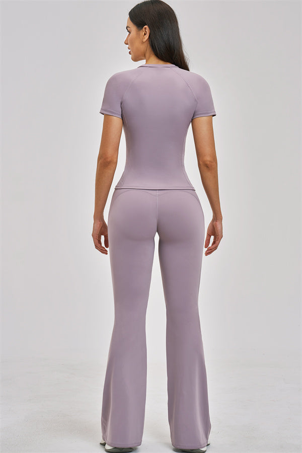 The Zenith T-shirt Flared Leggings 2-Piece Set