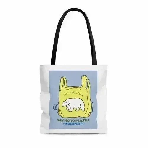 Save Earth Polar Bear Edition Shopper Tote Bag Medium