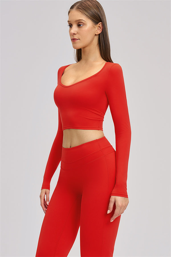 The Stride Long Sleeve T-shirt Flared Leggings 2-Piece Set