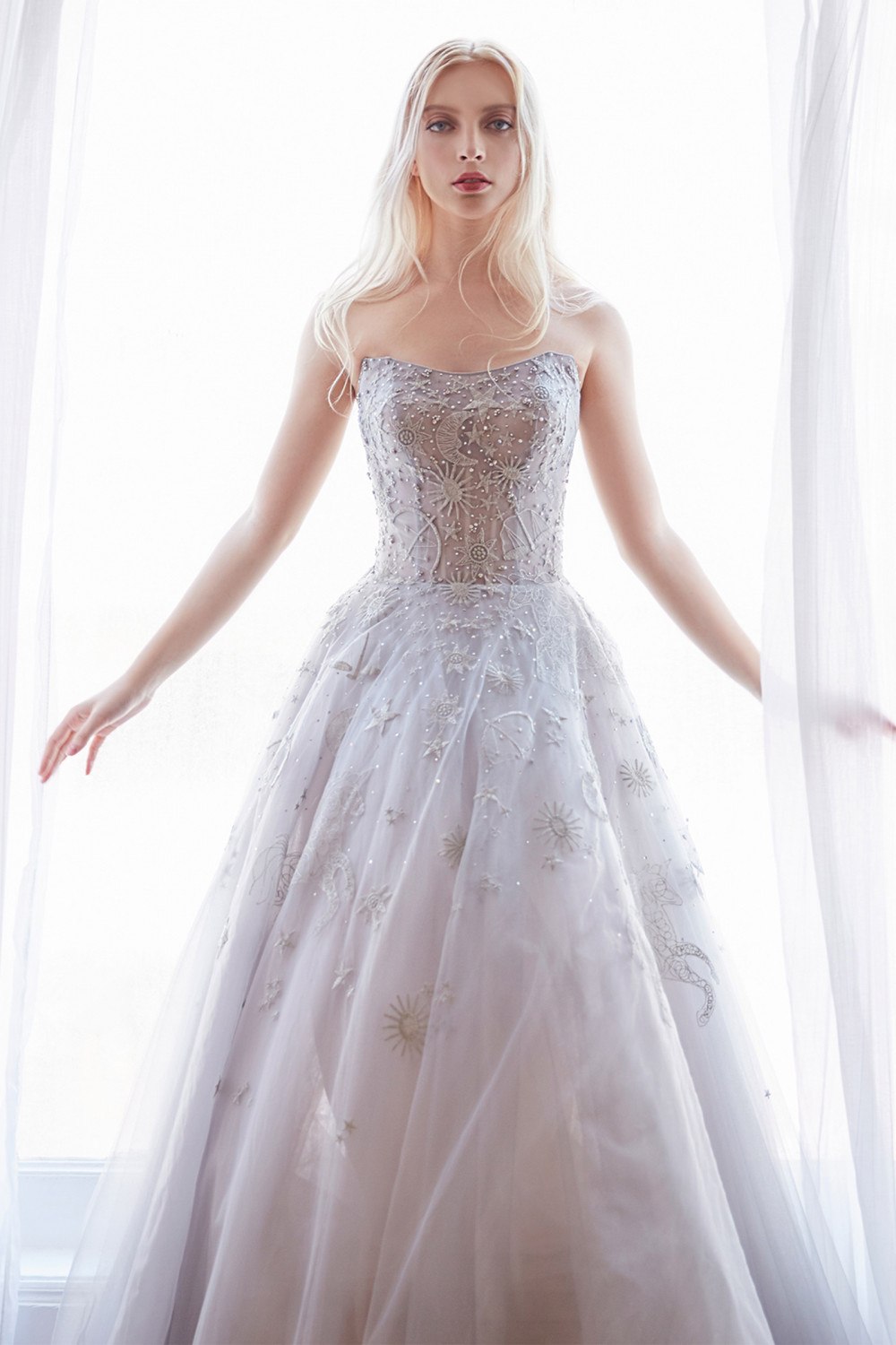 Andrea & Leo A0890 Constellation Dream Strapless Long Dress