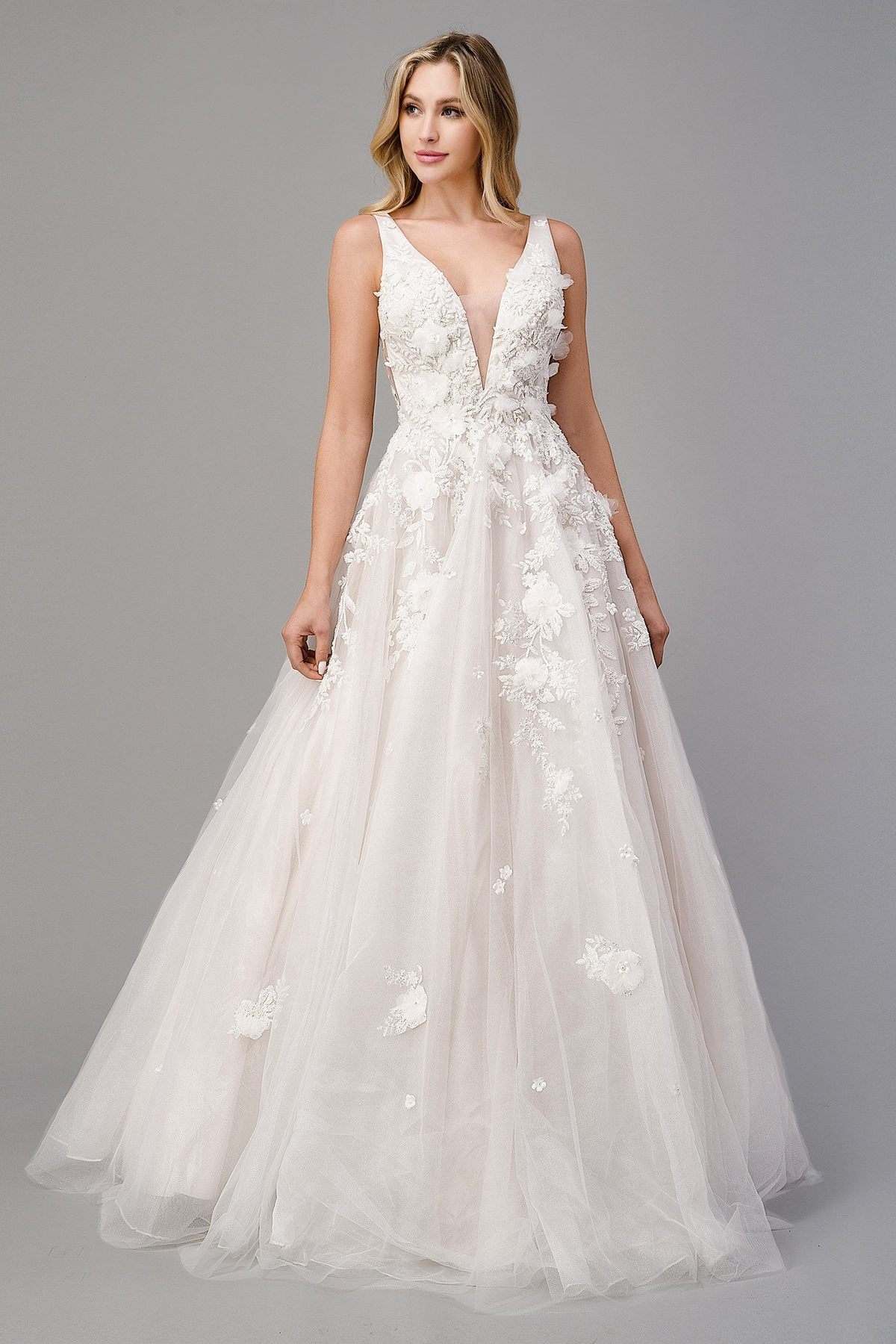 Andrea & Leo A1028W Gardenia A-Line Wedding Gown