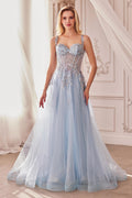 Andrea & Leo A1258 Long Embellished Tulle A-Line Ball Gown