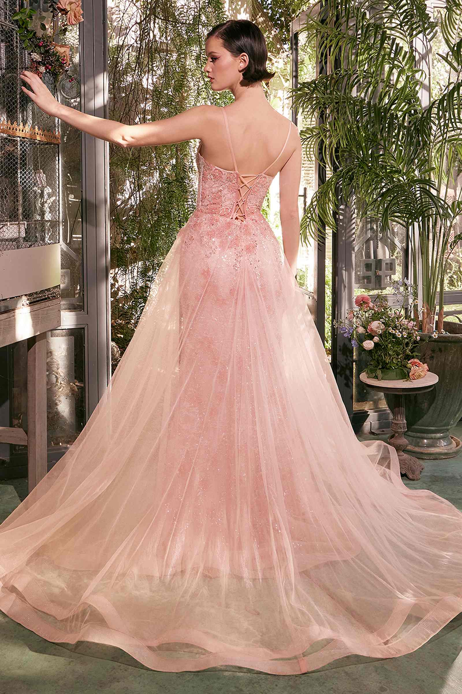 CLEARANCE - Andrea & Leo A1382 Dress Tulle Daisy Overskirt Gown (Size 6)