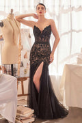 Andrea & Leo A1388 Dress Sequin Floral Mermaid Gown