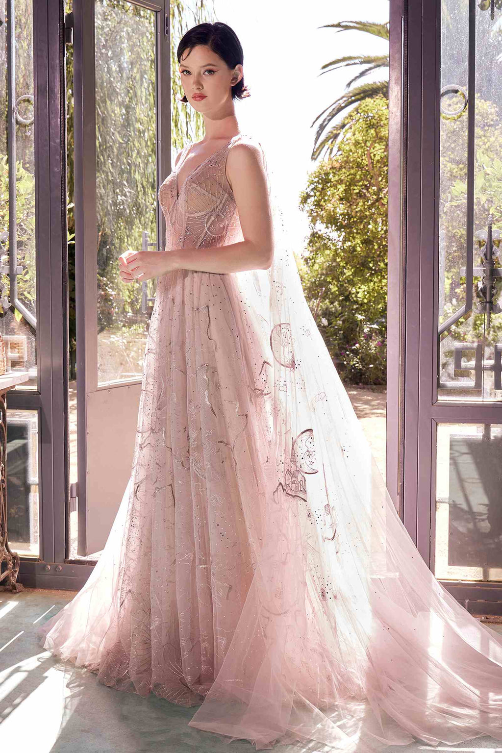 Andrea & Leo A1459 Dress Sun Moon And The Stars Embroidery Gown