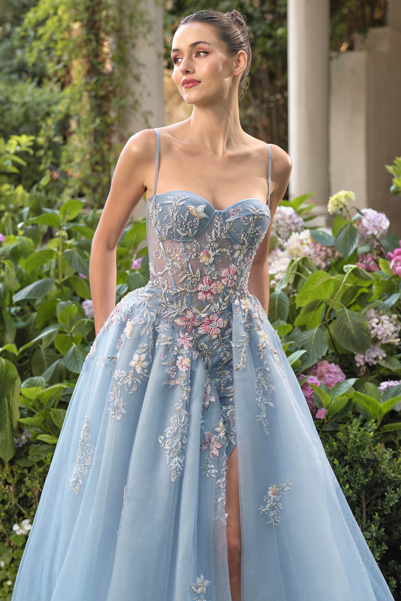 Andrea & Leo A1490 Whimsical Strapless Prom Ball Gown
