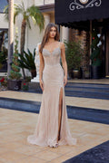 Nox Anabel A1746 Exquisitely Crafted Fitted Tulle Formal Gown