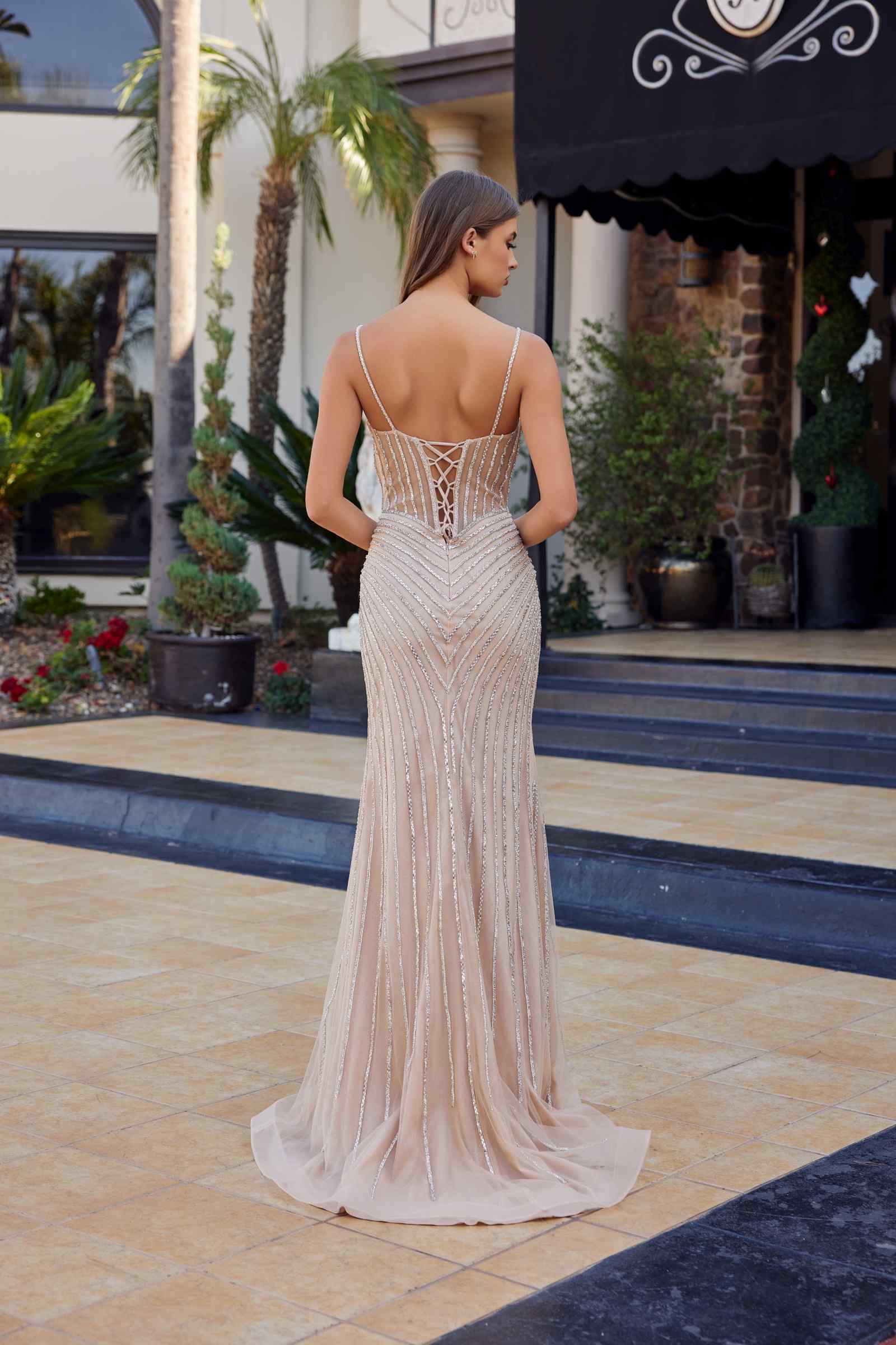 Nox Anabel A1746 Exquisitely Crafted Fitted Tulle Formal Gown