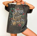 Jesus the light of the world Christmas Comfort Colors T-Shirt/Crewneck