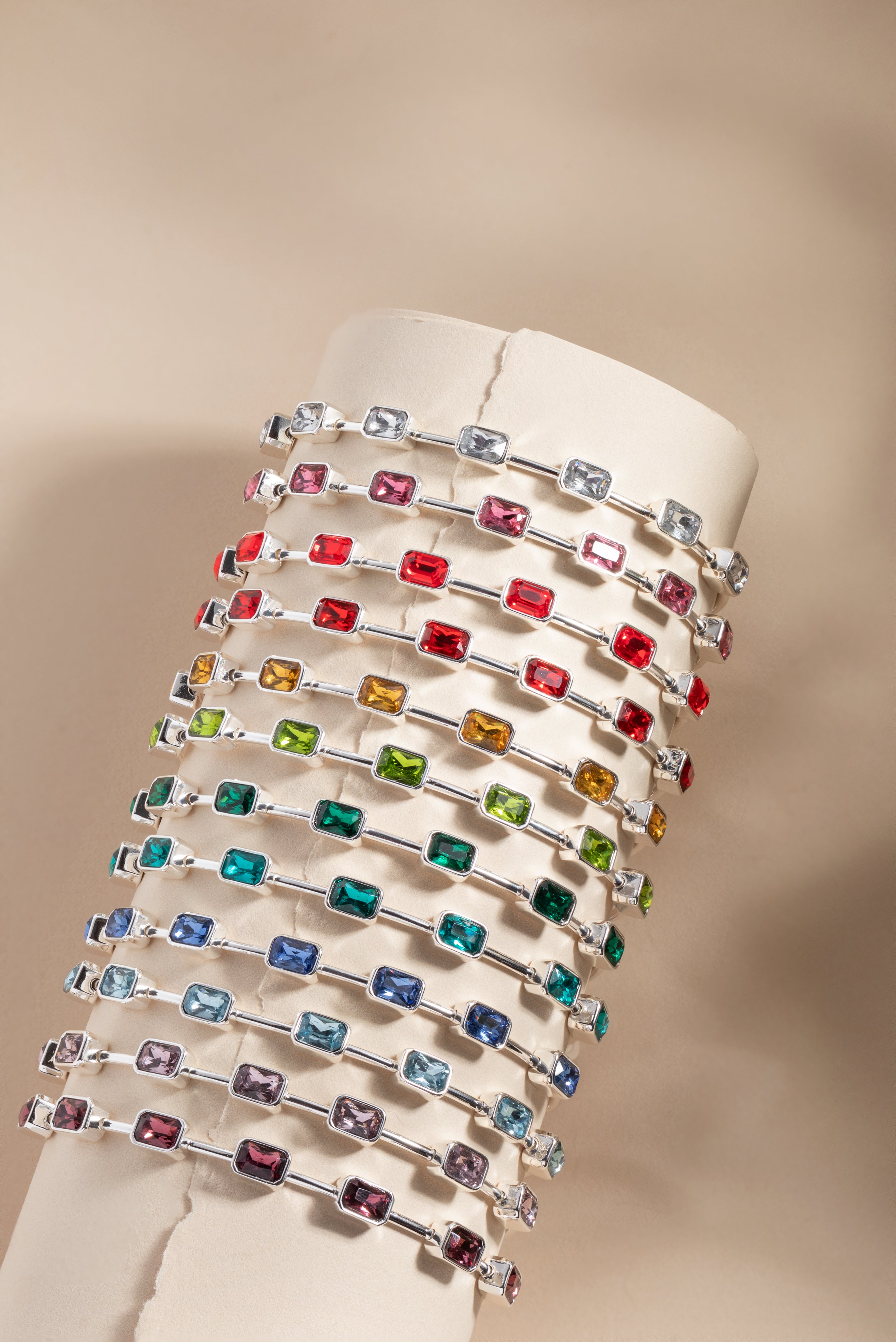 November Birthstone Emerald Cut Bangle