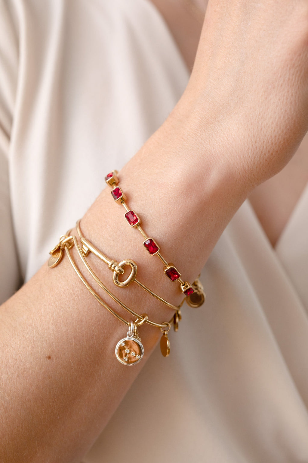 Cancer Zodiac Charm Bangle