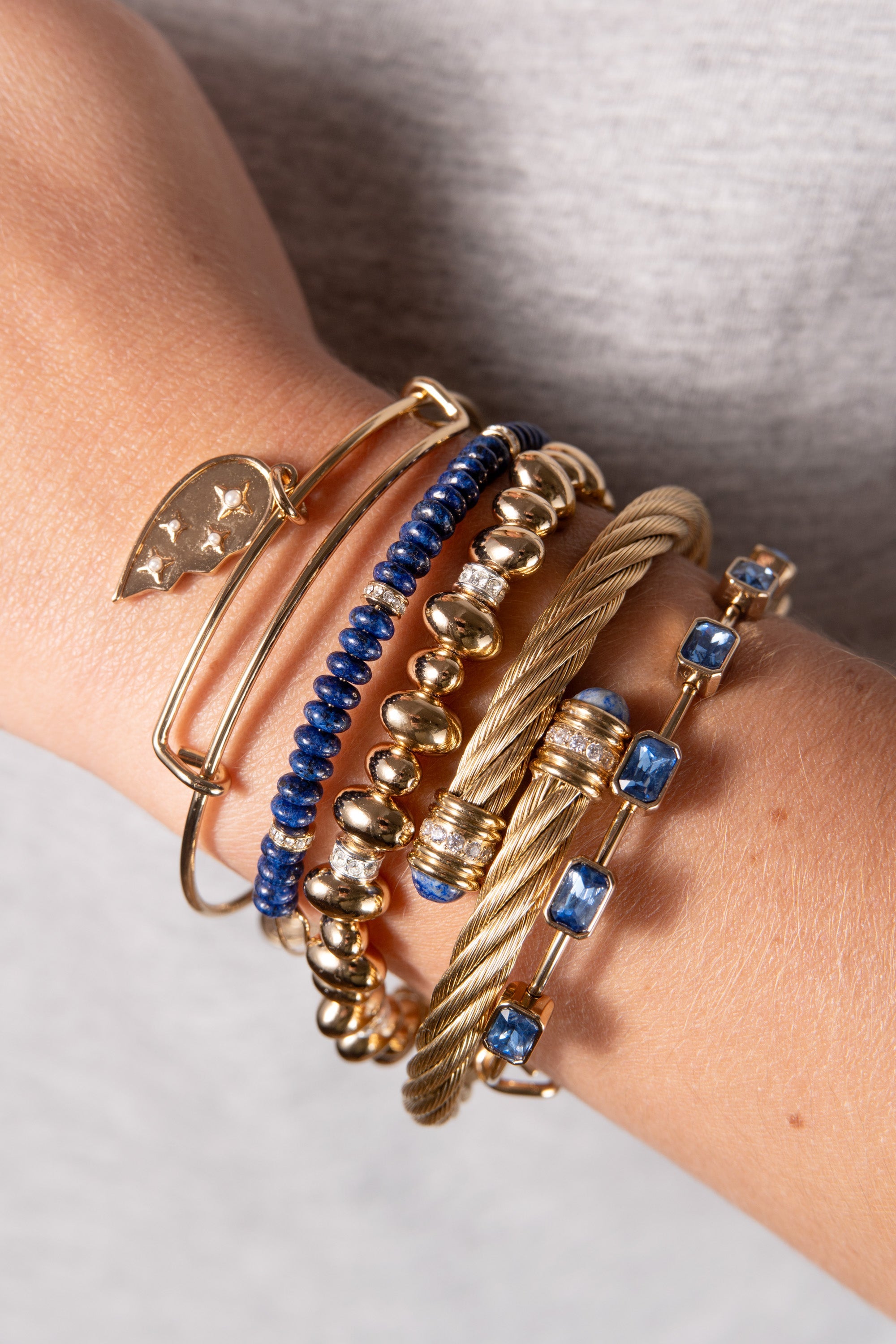 September Birthstone Emerald Cut Bangle
