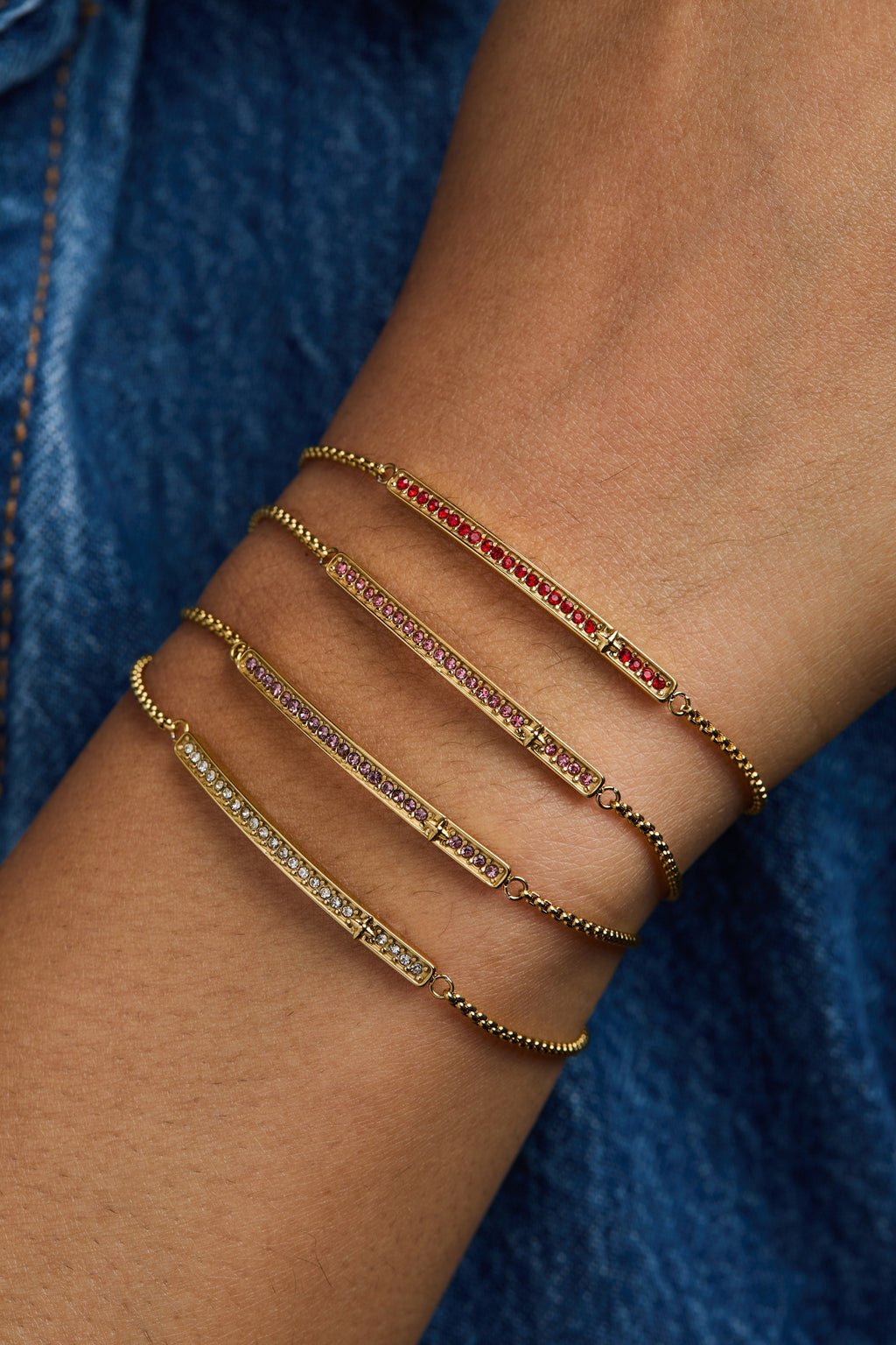 October Everyday Birthstone Pave Bolo Bracelet