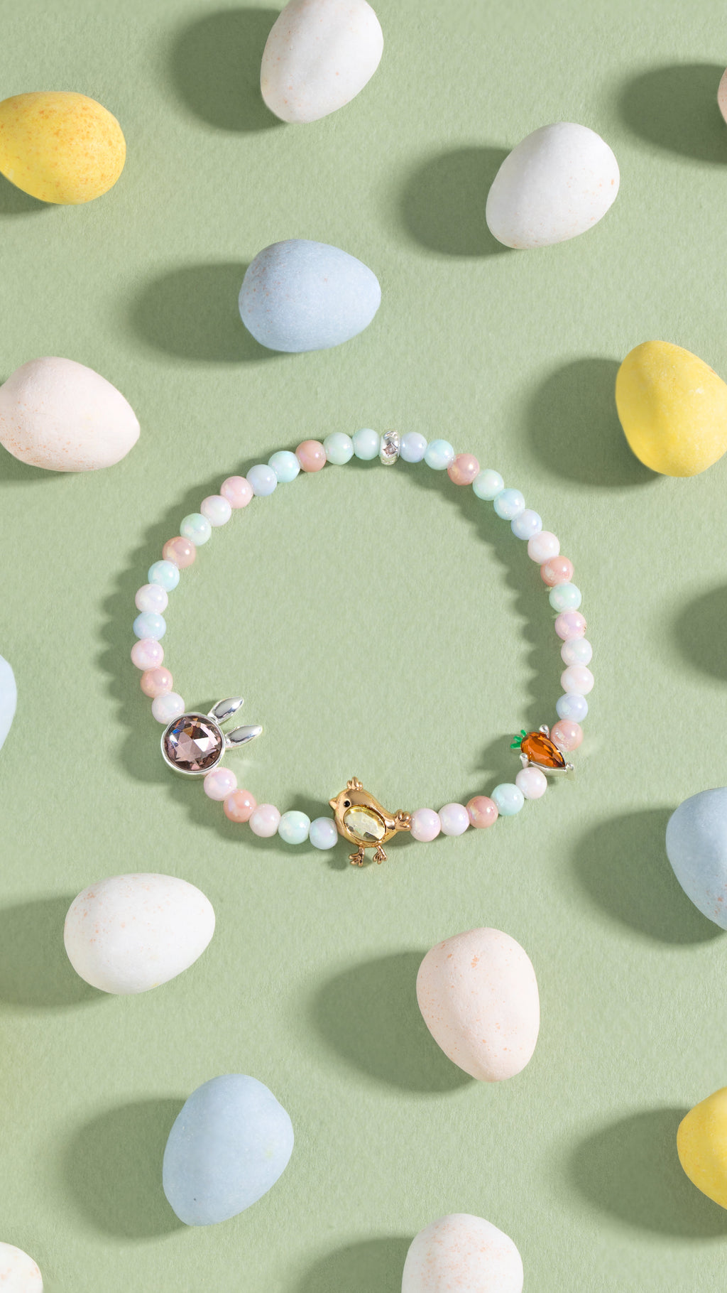 Crystal Bunny Stretch Bracelet