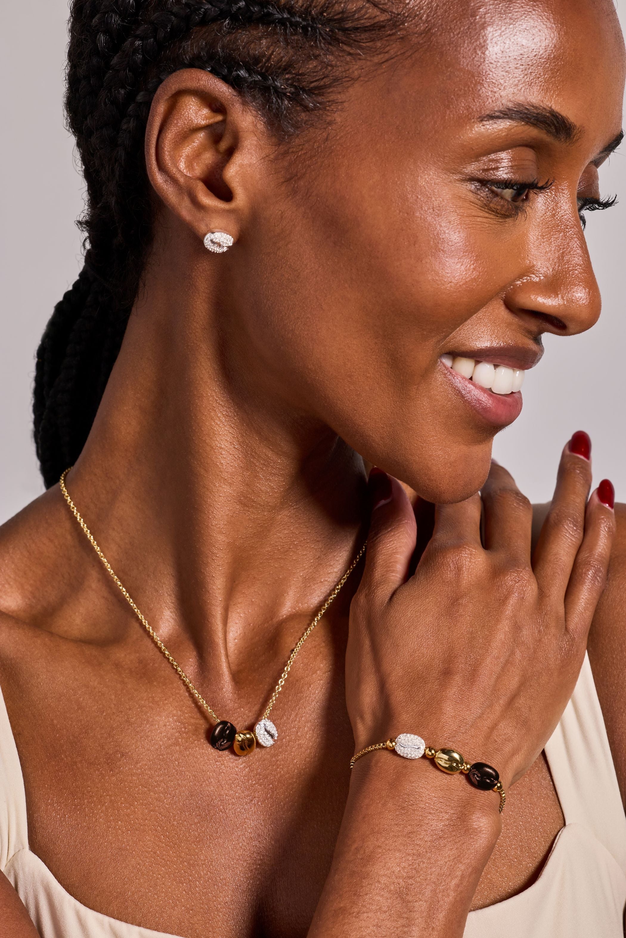 Coffee Bean Bolo Bracelet