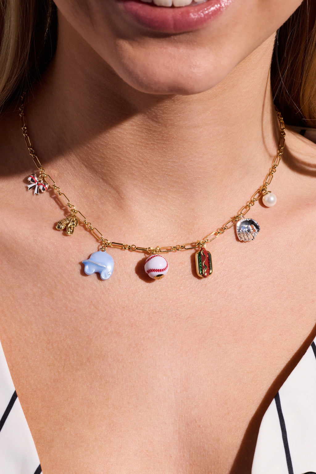 'Take Me Out to the Ballgame' Multi Charm Necklace
