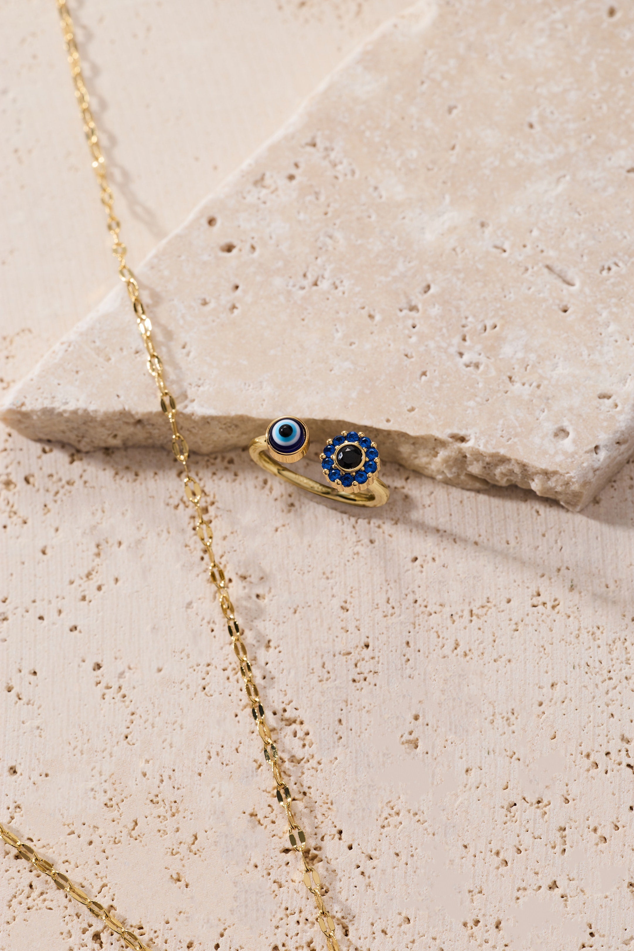 Evil Eye Fidget Spinner Ring