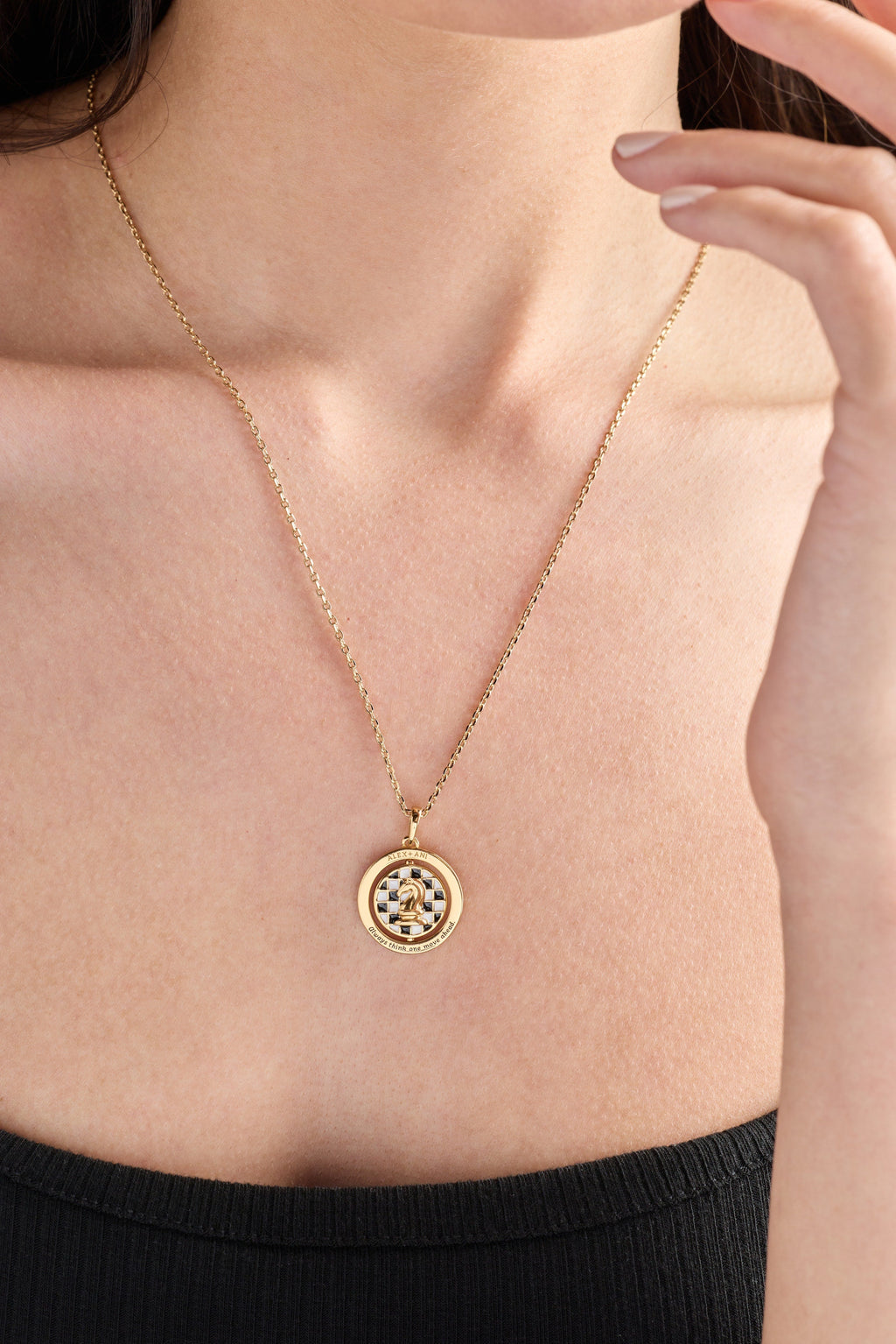 'Always Think One Move Ahead' Chess Spinner Pendant