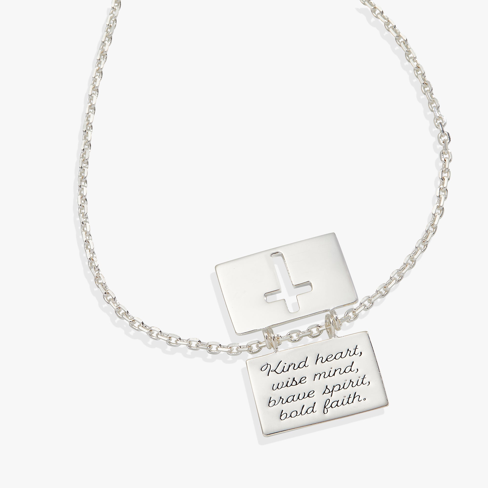 Hidden Message Cross Affirmation Necklace