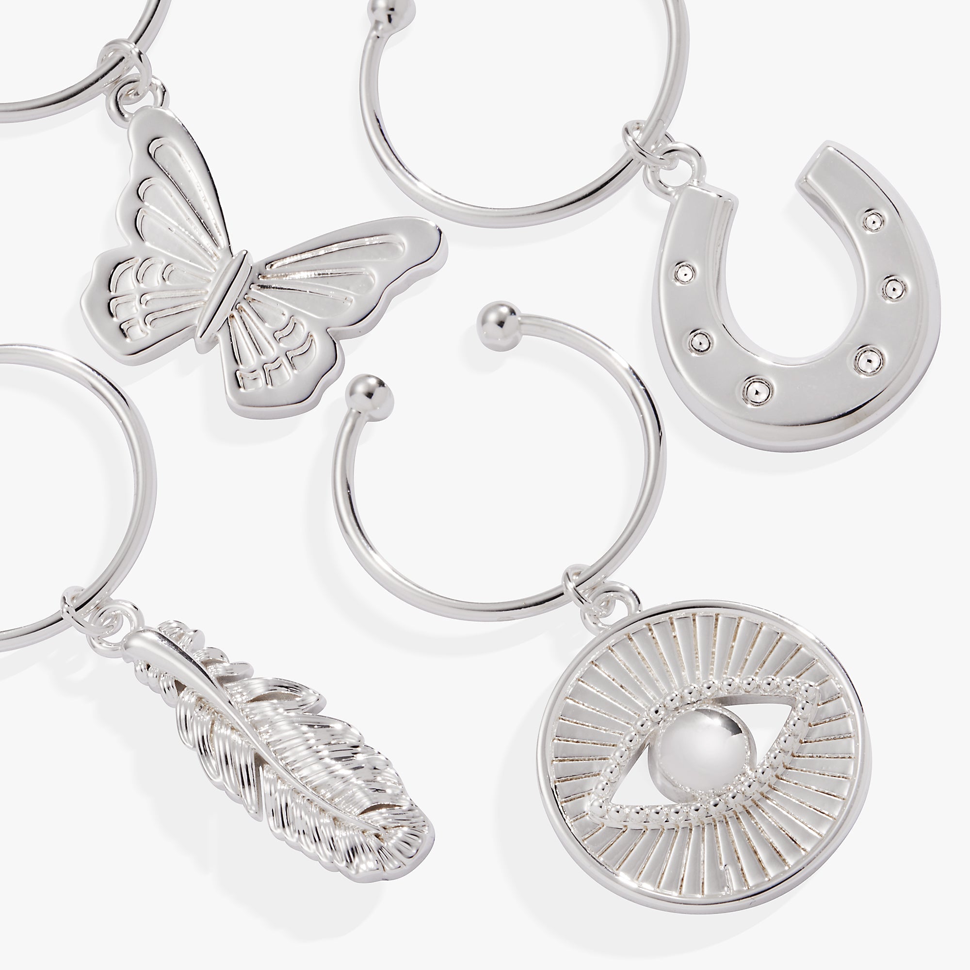 Good Vibes Wine Glass Charm Set of 4