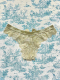 Green Lace Bow Panty - Luxurious Cotton Lingerie | Femstylo