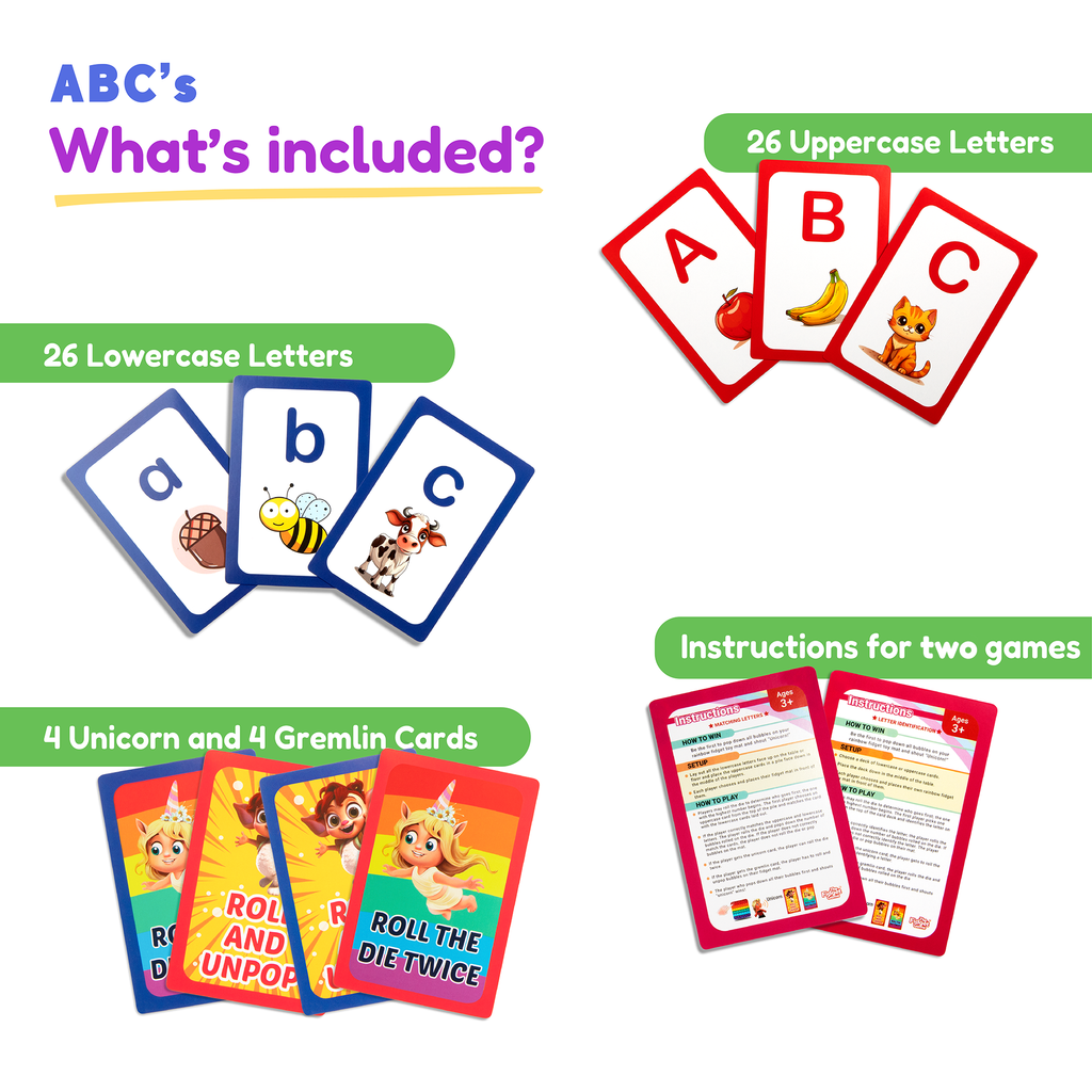 .ABC: Learn Uppercase & Lowercase Letters Card Pack