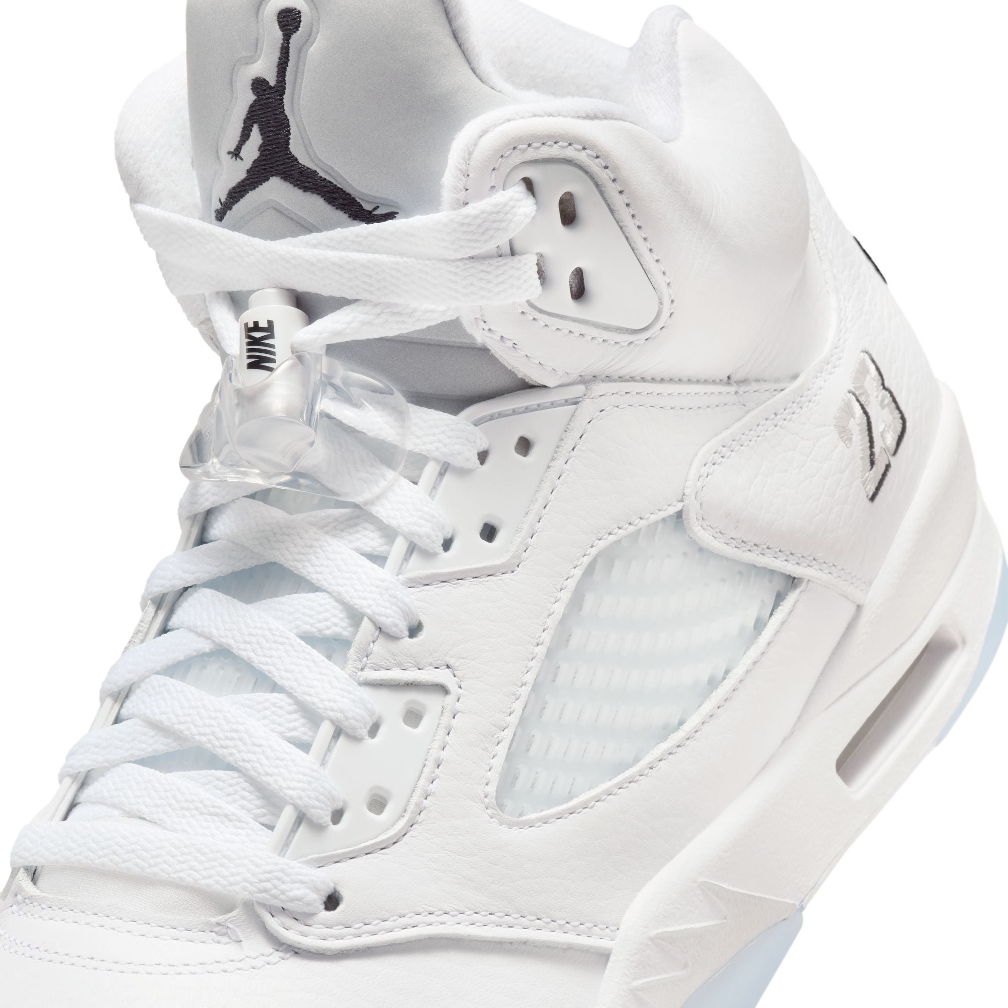 Air Jordan Mens 5 Retro - White Metallic