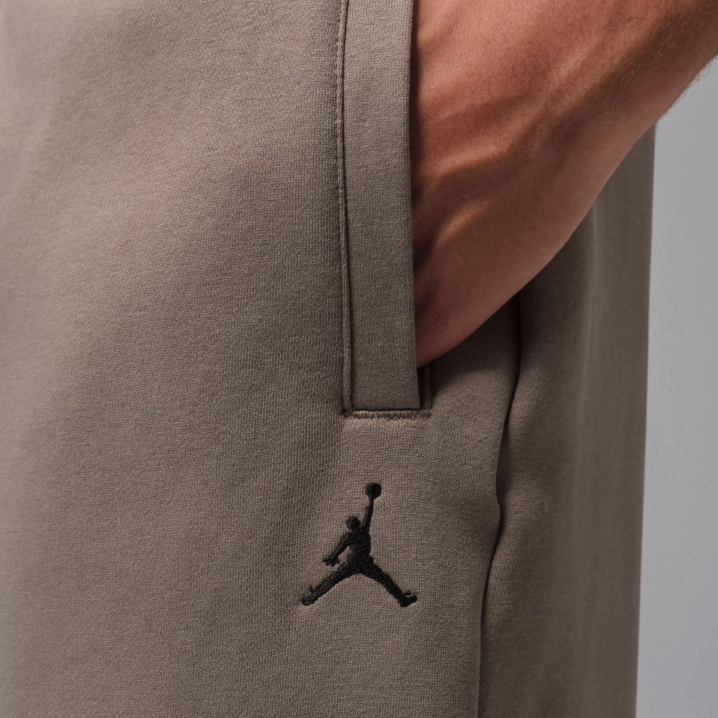Air Jordan Mens Oversized Open Hem Sweatpants - Olive Grey