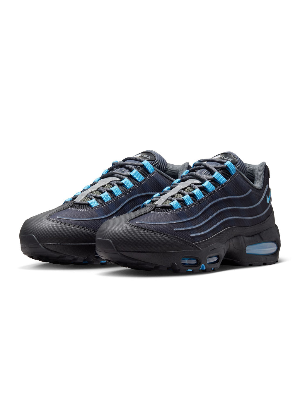 Nike Mens Air Max 95 Tech - Black/University Blue