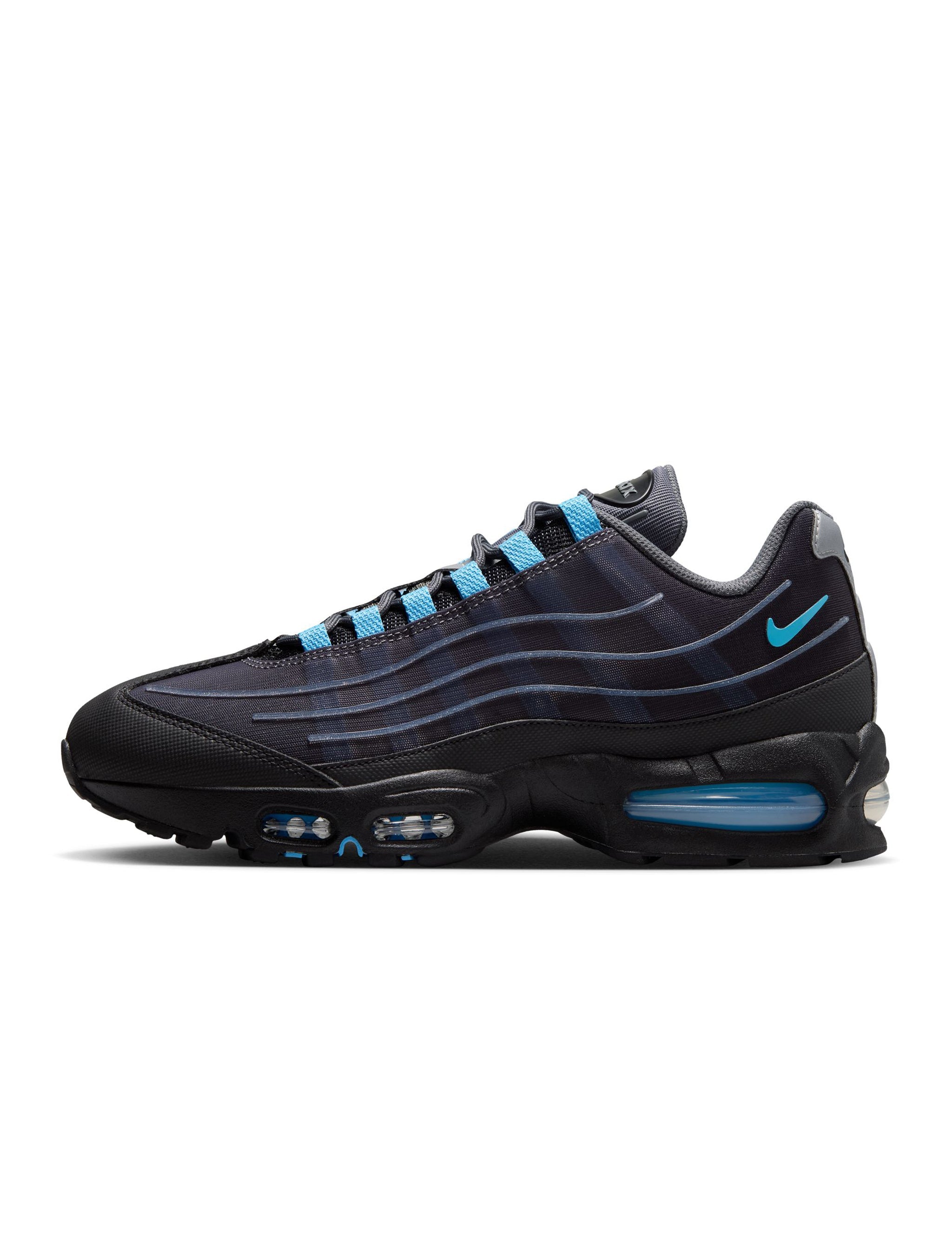Nike Mens Air Max 95 Tech - Black/University Blue